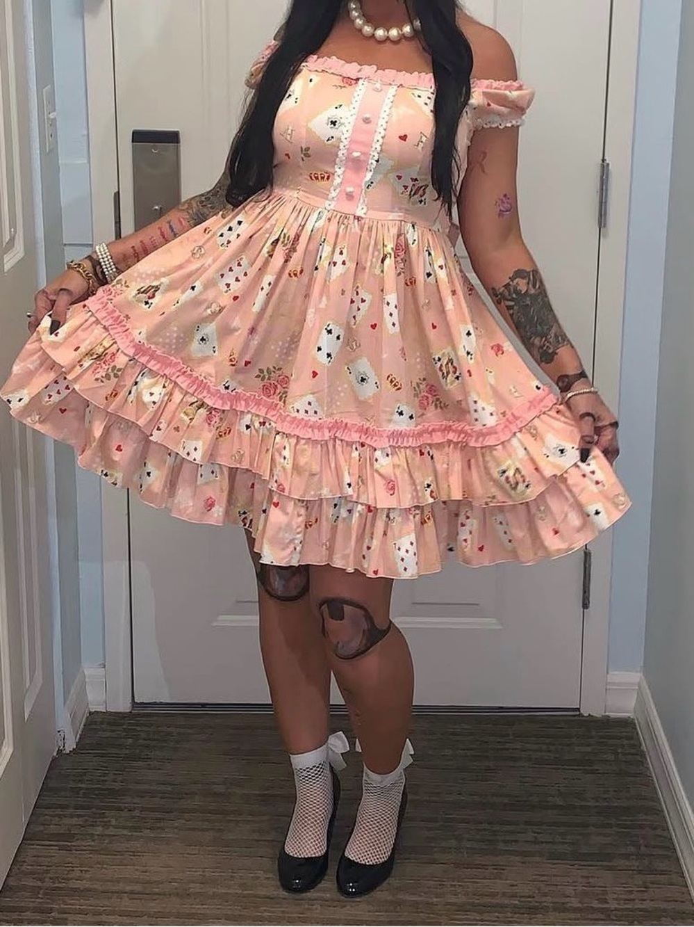Halloween Lolita Doll, Alice, Queen of hearts Bodyline M Dress Pink